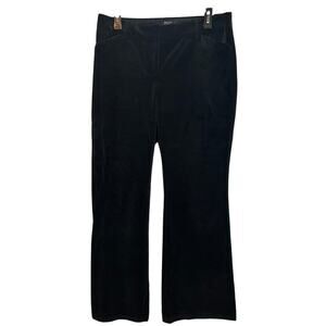 Vtg Body by Victoria Black Velvet Pants Size 10 Christie Fit Mid Rise Y2k